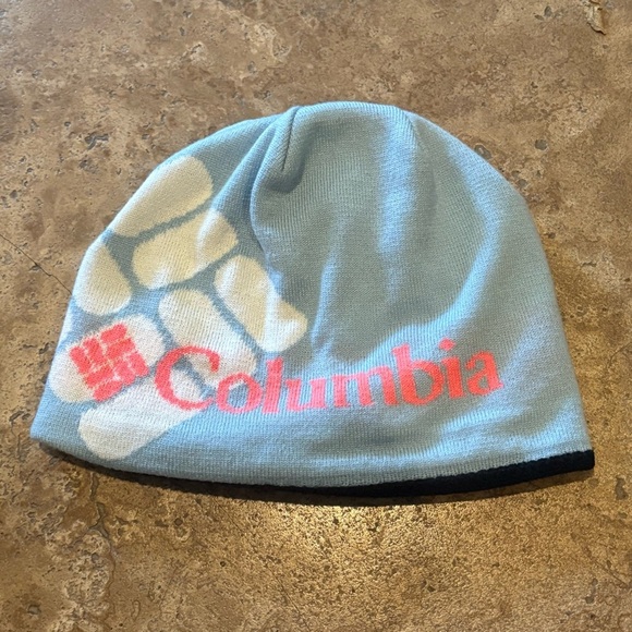 Columbia Blue Beanie Hat One Size-Unisex - Picture 1 of 5